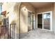 Private patio accessible through sliding doors at 5101 Pioneer Ave # 101, Las Vegas, NV 89146