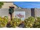 Altair Pointe community entrance with landscaping and signage at 7745 Rosebark Cliffs St, North Las Vegas, NV 89084