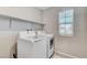 Clean laundry room with LG washer and dryer, and window at 7745 Rosebark Cliffs St, North Las Vegas, NV 89084
