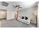 Loft area with couch and access to bathroom at 7745 Rosebark Cliffs St, North Las Vegas, NV 89084