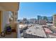 Enjoy breathtaking city views from this balcony at 145 E Harmon Ave # 2215, Las Vegas, NV 89109