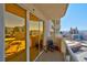 Spacious balcony offering stunning city views at 145 E Harmon Ave # 2215, Las Vegas, NV 89109