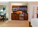 Small kitchen with dark countertops and modern appliances at 145 E Harmon Ave # 2215, Las Vegas, NV 89109