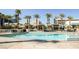 Inviting pool area with comfortable cabanas at 145 E Harmon Ave # 2215, Las Vegas, NV 89109