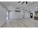 Bright dining room with hardwood floors and sliding glass doors leading to backyard at 160 Swale Ln, Las Vegas, NV 89144