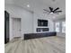 Spacious living room featuring a marble fireplace and ceiling fan at 160 Swale Ln, Las Vegas, NV 89144