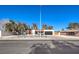 House exterior with a modern design and a well-maintained front yard at 2500 W Oakey Blvd, Las Vegas, NV 89102