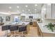 Modern kitchen with white cabinets, quartz countertops, and island at 2500 W Oakey Blvd, Las Vegas, NV 89102