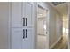 Bright hallway with built-in storage cabinets at 3225 Crawford St, North Las Vegas, NV 89030