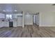 Modern kitchen with white cabinets and stainless steel dishwasher at 3225 Crawford St, North Las Vegas, NV 89030