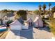 Aerial view of a charming house with a spacious yard and pool at 332 Oakford St, Las Vegas, NV 89110