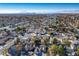 Aerial view of a residential neighborhood showcasing homes and landscape at 332 Oakford St, Las Vegas, NV 89110