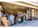 Garage interior with various items in storage at 332 Oakford St, Las Vegas, NV 89110