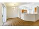 Dining area with a chandelier and access to the kitchen at 3728 Discovery Creek Ave, North Las Vegas, NV 89031