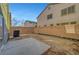 Private backyard with small patio and block wall at 3929 Pepper Thorn Ave # 101, North Las Vegas, NV 89081