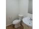 Small bathroom with toilet and pedestal sink at 3937 S Torrey Pines Dr, Las Vegas, NV 89103