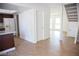 Kitchen area with a view of the living room and half bath at 3937 S Torrey Pines Dr, Las Vegas, NV 89103