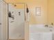 Bathroom with shower and bathtub at 3975 N Hualapai Way # 293, Las Vegas, NV 89129