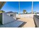 Private backyard with storage shed and desert landscaping at 3994 Avonwood Ave, Las Vegas, NV 89121