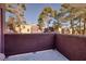 Private patio with treetop views of the community at 4050 Pacific Harbors Dr # 246, Las Vegas, NV 89121