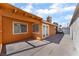 Outdoor space featuring a concrete patio with a covered structure, ideal for outdoor dining and relaxation at 5453 Requa Ave, Las Vegas, NV 89110