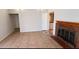 Living room with fireplace and tile floors at 5453 Requa Ave, Las Vegas, NV 89110