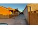 Covered patio and concrete walkway beside home at 5453 Requa Ave, Las Vegas, NV 89110