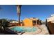 Home with a refreshing kidney-shaped pool at 5453 Requa Ave, Las Vegas, NV 89110