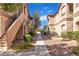 Pathway between two-story buildings with landscaping at 5751 E Hacienda Ave # 232, Las Vegas, NV 89122