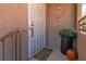 Welcoming entryway with pumpkin and fall decor at 5751 E Hacienda Ave # 232, Las Vegas, NV 89122