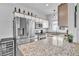 Modern kitchen boasts granite countertops and stainless steel appliances at 5751 E Hacienda Ave # 232, Las Vegas, NV 89122