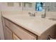 Clean bathroom sink with light beige countertop and chrome faucet at 601 Cabrillo Cir # 323, Henderson, NV 89015