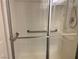 Walk-in shower with grab bars for accessibility at 601 Cabrillo Cir # 323, Henderson, NV 89015