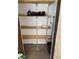 Indoor storage with wood shelves for extra storage at 601 Cabrillo Cir # 323, Henderson, NV 89015