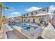 Inviting pool and spa with a large patio perfect for entertaining at 6456 Grande River Ct, Las Vegas, NV 89139