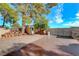 Spacious backyard with shed and brick pavers at 6640 Palmyra Ave, Las Vegas, NV 89146