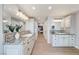 Double vanity bathroom with granite countertops and plenty of storage at 6640 Palmyra Ave, Las Vegas, NV 89146