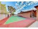 Private backyard sports court with basketball and pickleball at 6640 Palmyra Ave, Las Vegas, NV 89146