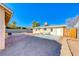 Backyard patio with seating area and garden at 801 7Th St, Boulder City, NV 89005