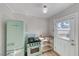 Retro kitchen with mint green appliances and wood shelving at 801 7Th St, Boulder City, NV 89005