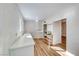 Modern kitchen with white cabinets and quartz countertops at 801 7Th St, Boulder City, NV 89005