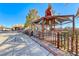 Outdoor patio seating area in front of shops at 801 7Th St, Boulder City, NV 89005