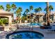 Community pool and spa with ample seating at 8250 N Grand Canyon Dr # 2073, Las Vegas, NV 89166