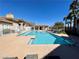 Community pool with a spa and covered patio area at 833 Aspen Peak Loop # 1014, Henderson, NV 89011