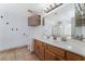 Double vanity bathroom with shower and bathtub at 8600 Copper Falls Ave, Las Vegas, NV 89129