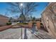 Landscaped courtyard with gated access and walkway at 8608 Millsboro Dr, Las Vegas, NV 89134