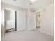 Bright bedroom with carpet flooring and built in shelving at 8896 Dove Cove Dr, Las Vegas, NV 89129