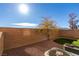 Backyard view showing a block wall and artificial turf at 9279 Cabin Cove Ave, Las Vegas, NV 89148