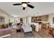 Bright and airy living room with hardwood floors and ample natural light at 9916 Fallowdeer Ct, Las Vegas, NV 89149