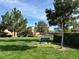 Community park with grassy area and a park bench at 9916 Fallowdeer Ct, Las Vegas, NV 89149